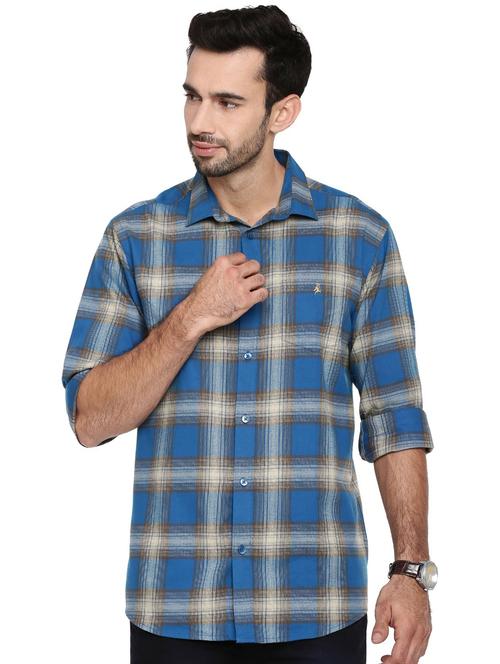 mens checks casual shirt - 19807961 - Very Small Image - 1