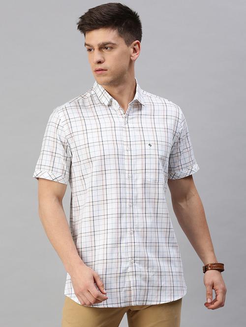 mens checks casual shirt - 19808161 - Very Small Image - 1