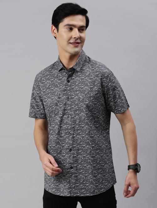 mens printed casual shirt - 19808189 - Very Small Image - 1