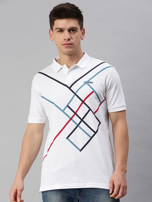 printed polo neck t-shirt - 19808419 - Very Small Image - 1