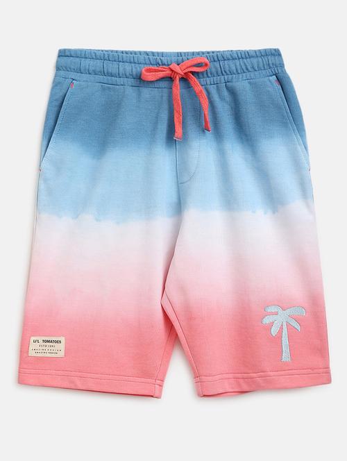ombre print cotton blend shorts - 19808776 - Very Small Image - 1