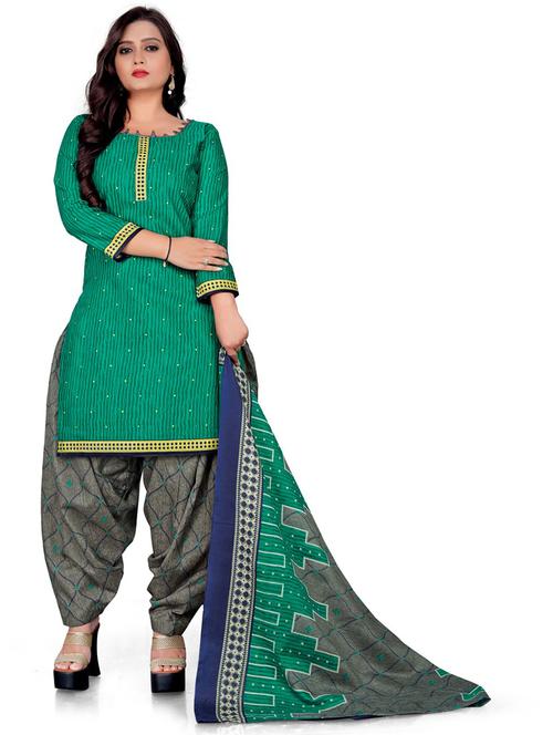 women printed unstitched suit set - 19809308 - Very Small Image - 1