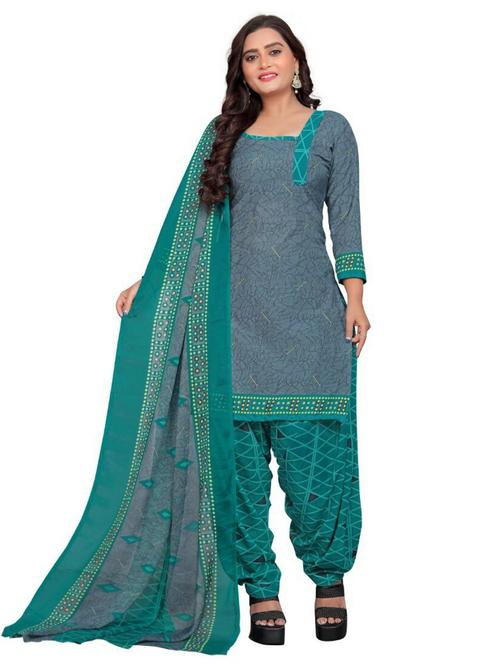 printed unstitched salwar suit set - 19810519 - Very Small Image - 1