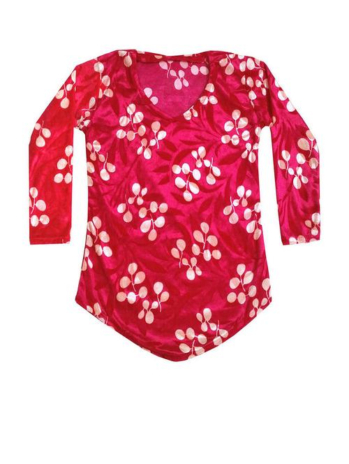 girls printed a-line top - 19811814 - Very Small Image - 1