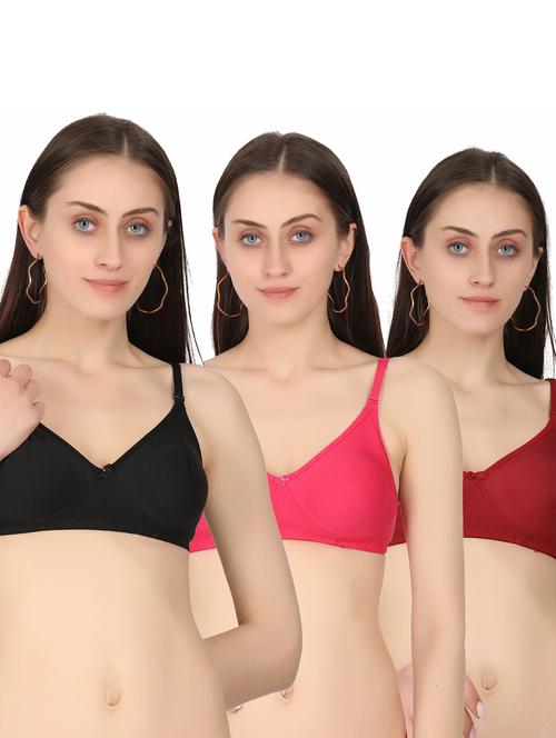 multi colored cotton regular bra - 19812909 - Very Small Image - 1