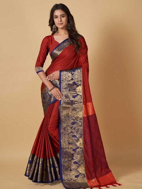 ethnic motif dharmavaram saree - 19812965 - Very Small Image - 1