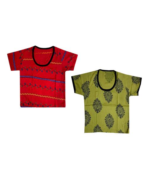 pack of 2 multi colored printed crop top - 19813174 - Very Small Image - 1