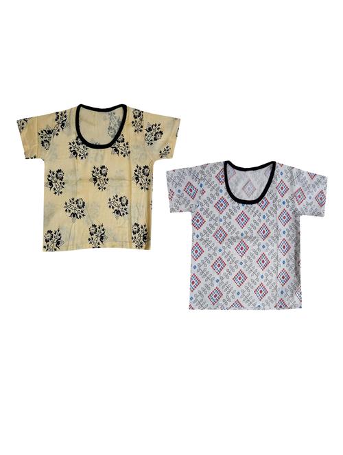 pack of 2 multi colored printed crop top - 19813182 - Very Small Image - 1