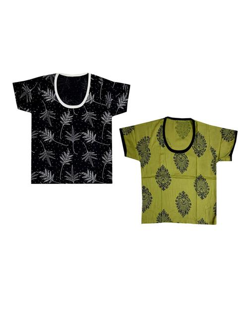 pack of 2 multi colored printed crop top - 19813197 - Very Small Image - 1