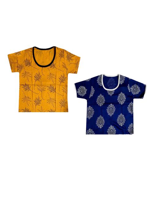 pack of 2 multi colored printed crop top - 19813201 - Very Small Image - 1