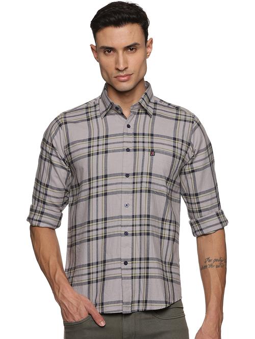 mens checks casual shirt - 19813954 - Very Small Image - 1