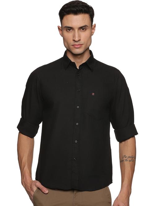 mens solid casual shirt - 19813958 - Very Small Image - 1