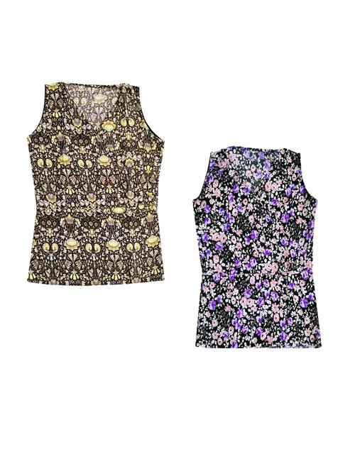 pack of 2 floral printed tops - 19814177 - Very Small Image - 1