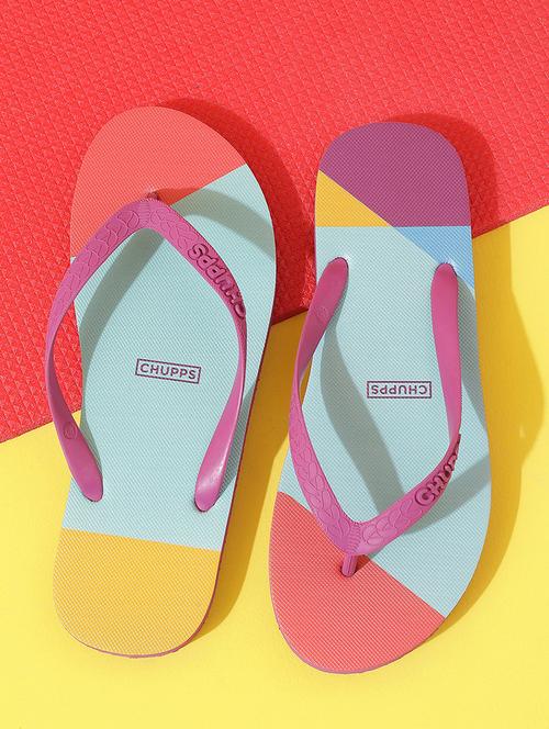 purple rubber toe separator slippers - 19814721 - Very Small Image - 1