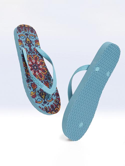 light blue printed slipper - 19814736 - Very Small Image - 1