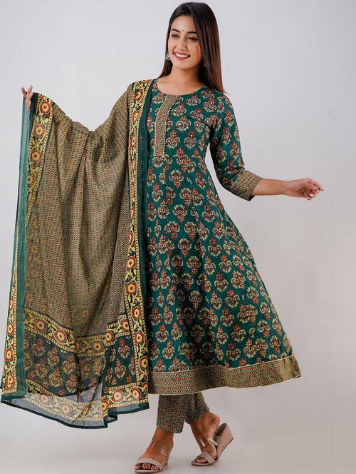 floral print kurta pant set - 19814896 - Very Small Image - 1