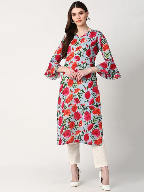 women's straight kurta - 19815802 - Very Small Image - 1
