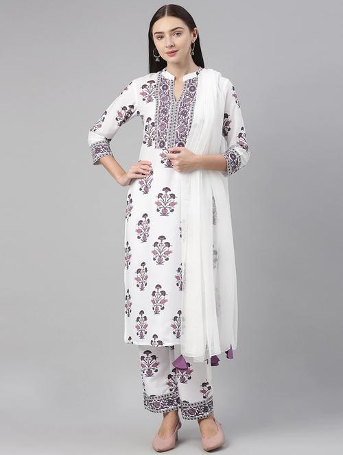 kalamkari print kurta palazzo set - 19816401 - Very Small Image - 1