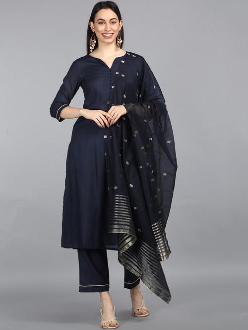solid kurta palazzo set - 19816436 - Very Small Image - 1