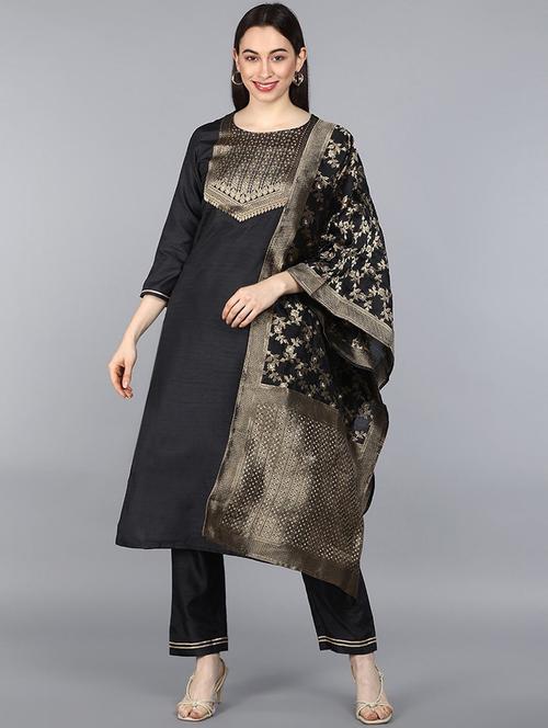 zari work suit set - 19816452 - Very Small Image - 1