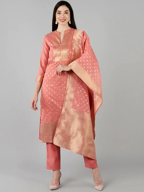 zari work suit set - 19816464 - Very Small Image - 1