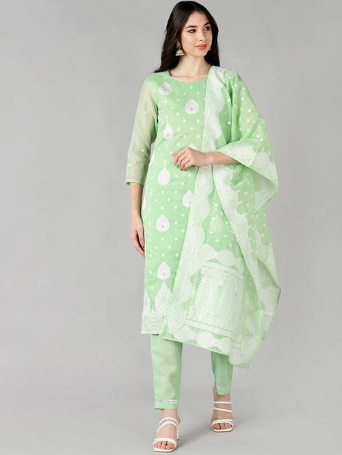 zari work suit set - 19816491 - Very Small Image - 1