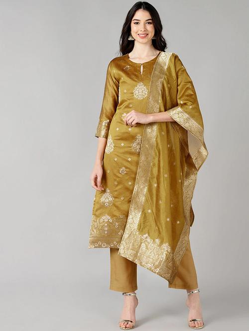 zari work suit set - 19816504 - Very Small Image - 1