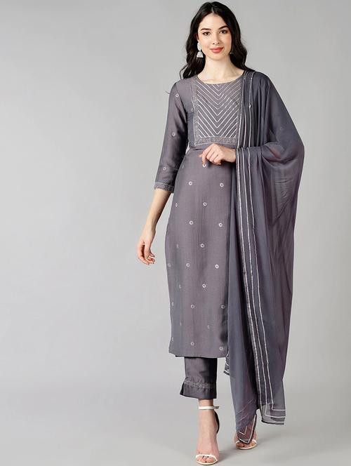 gota work kurta pant set - 19816521 - Very Small Image - 1
