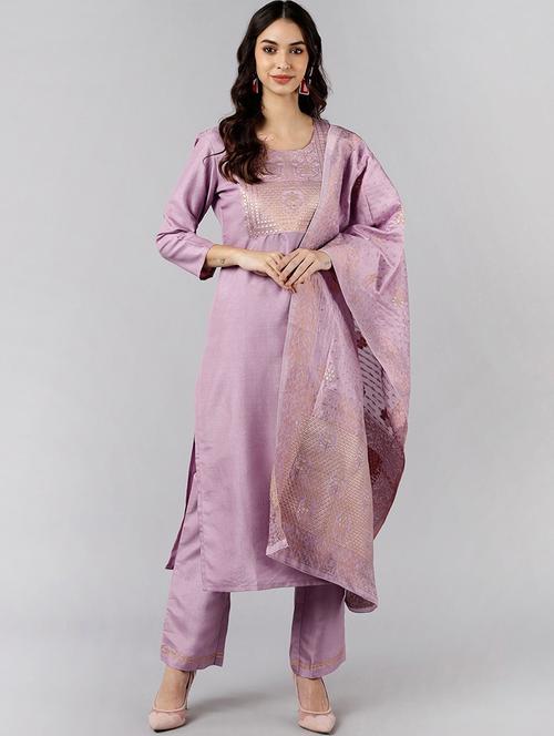 zari work suit set - 19816547 - Very Small Image - 1