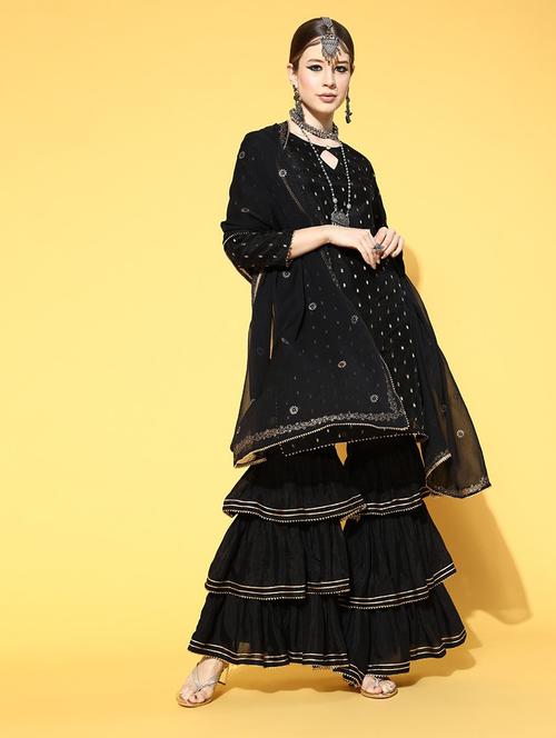 zari work suit set - 19816604 - Very Small Image - 1