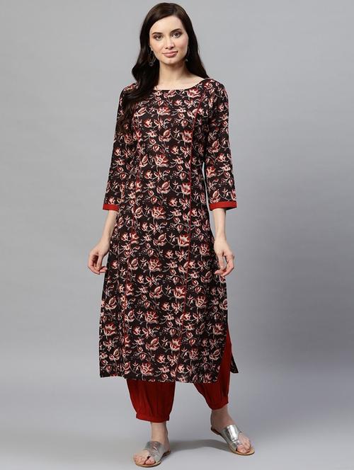 printed kurta salwar set - 19816647 - Very Small Image - 1