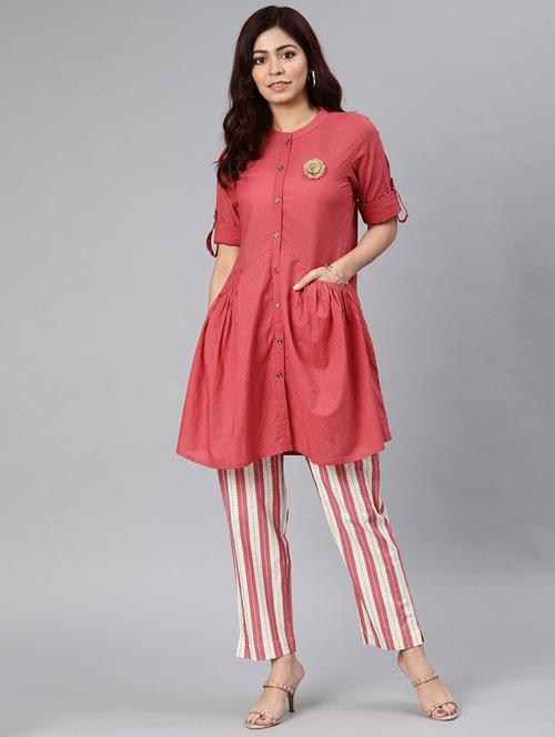 printed kurta pant set - 19816665 - Very Small Image - 1