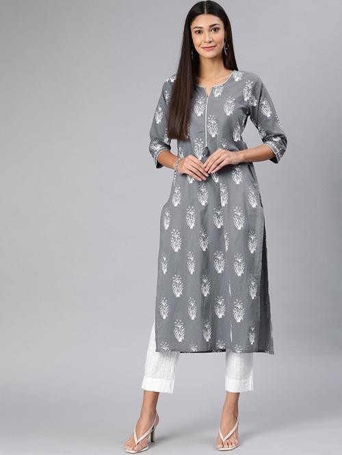 printed kurta pant set - 19816667 - Very Small Image - 1