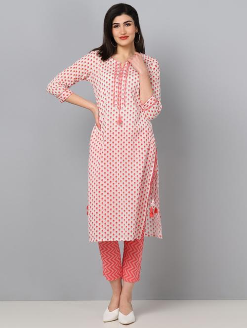 printed kurta pant set - 19816718 - Very Small Image - 1