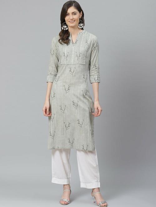 printed kurta pant set - 19816745 - Very Small Image - 1