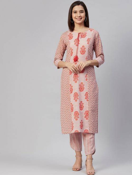 printed kurta pant set - 19816794 - Very Small Image - 1