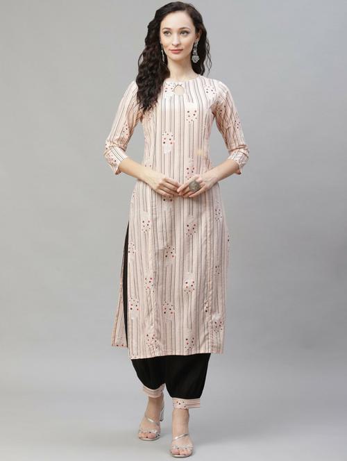 printed kurta salwar set - 19816806 - Very Small Image - 1