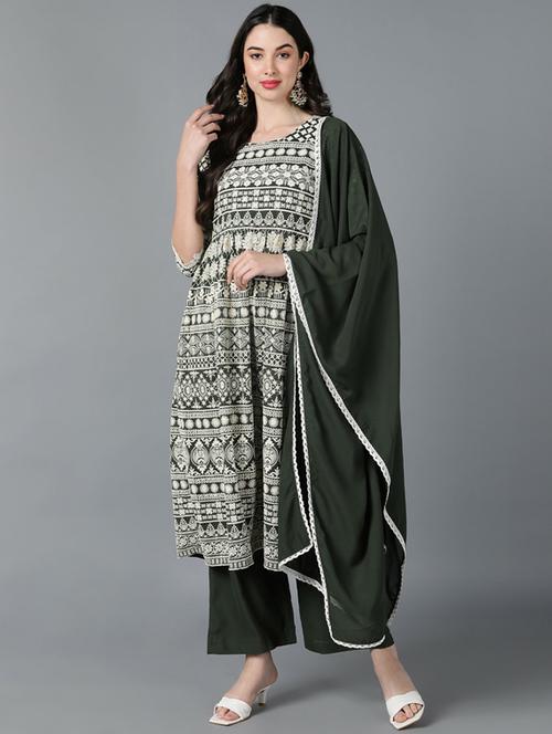 chikankari suit set - 19817191 - Very Small Image - 1