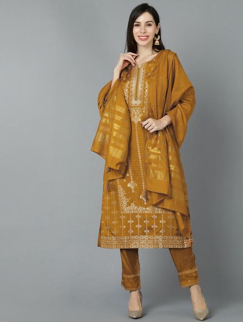 zari work suit set - 19817228 - Very Small Image - 1