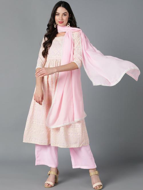 chikankari suit set - 19817239 - Very Small Image - 1