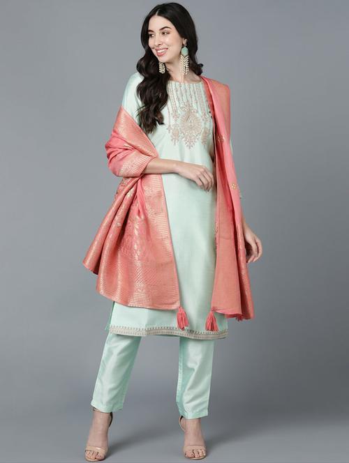 embroidered suit set - 19817247 - Very Small Image - 1