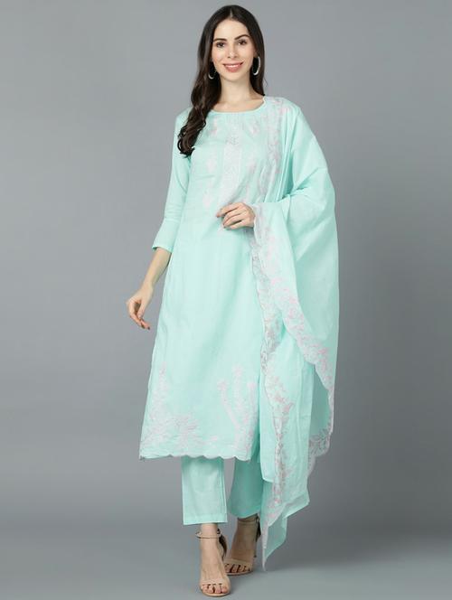 embroidered suit set - 19817254 - Very Small Image - 1
