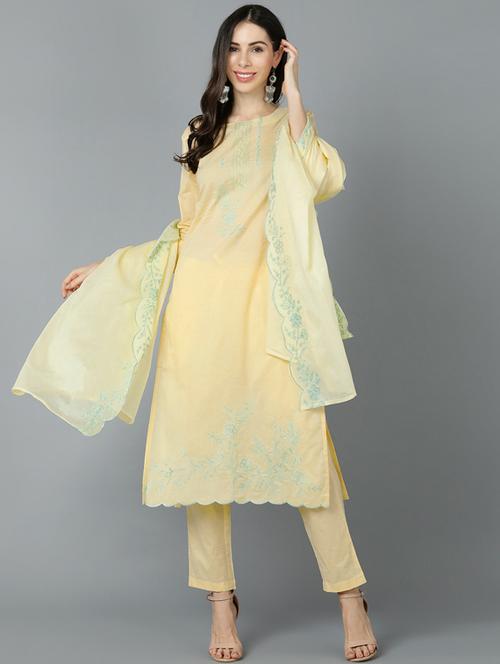 embroidered suit set - 19817255 - Very Small Image - 1