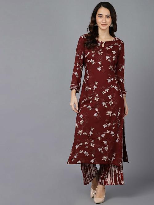 printed kurta pant set - 19817380 - Very Small Image - 1