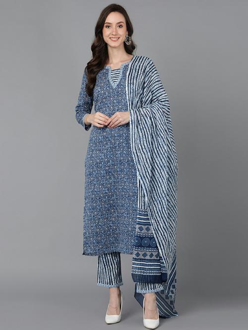 bagru printed suit set - 19817466 - Very Small Image - 1