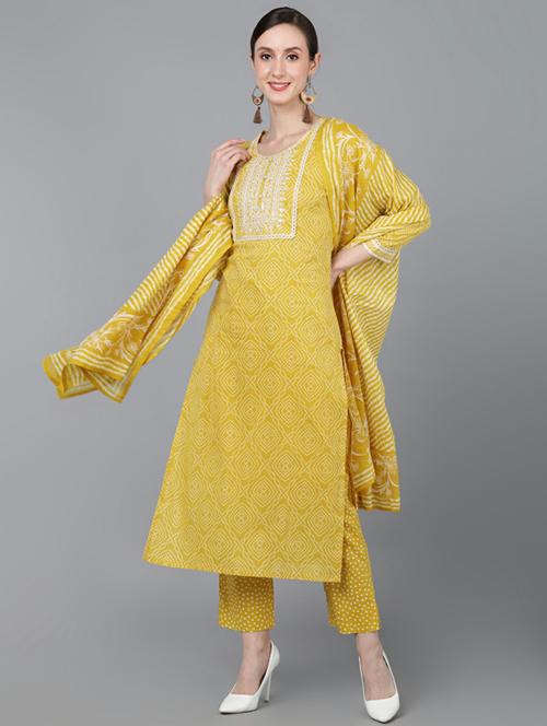 embroidery work suit set - 19817493 - Very Small Image - 1