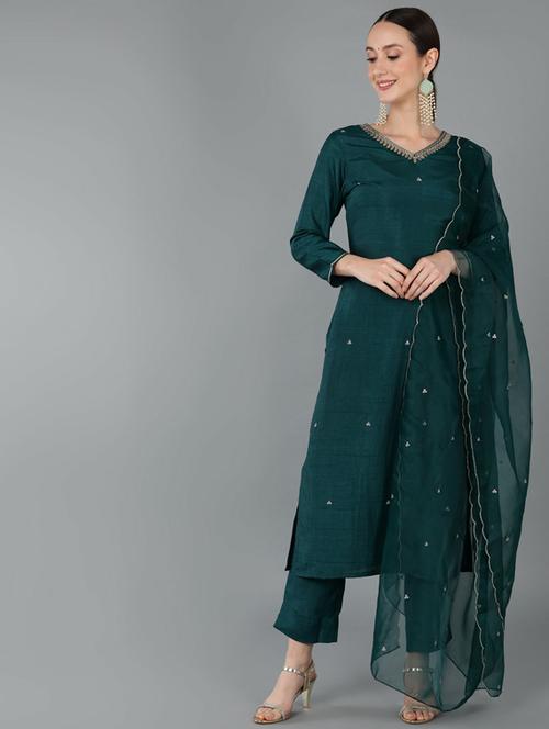 sequin work suit set - 19817708 - Very Small Image - 1