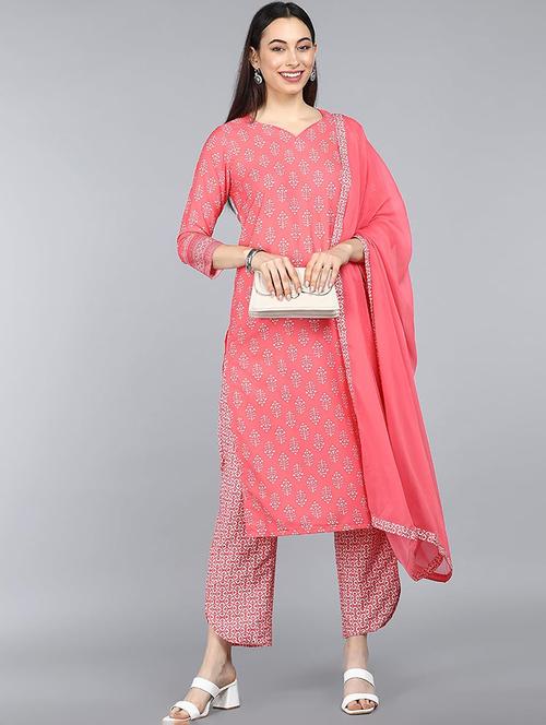 women printed suit set - 19817729 - Very Small Image - 1