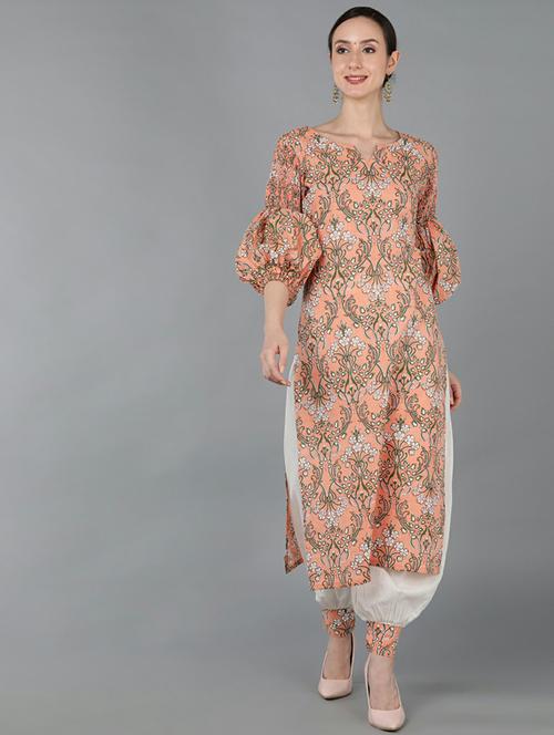 printed kurta salwar set - 19817765 - Very Small Image - 1