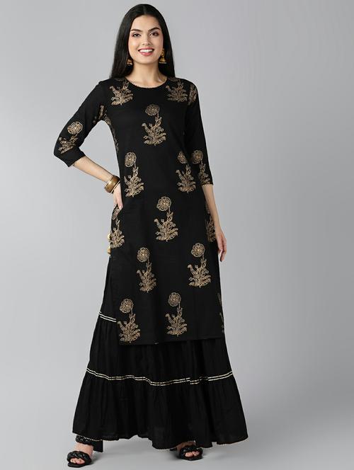 printed kurta sharara set - 19817849 - Very Small Image - 1